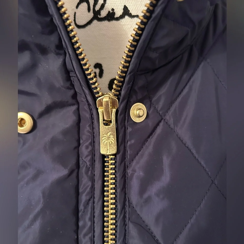 Lilly Pulitzer navy quilted vest - Picture 5 of 13